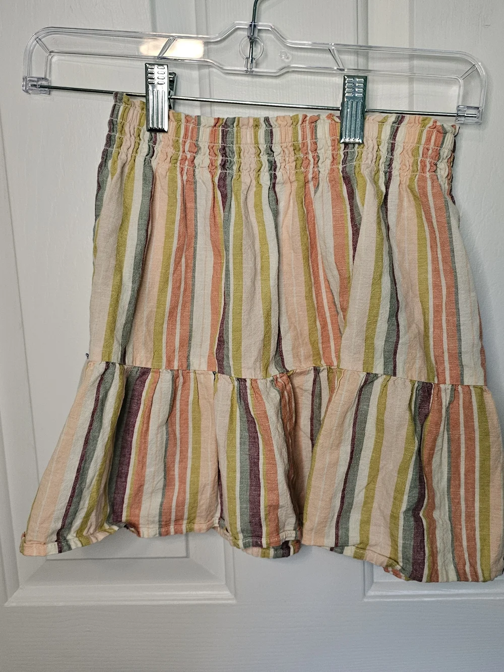 Carter's Multicolor Striped Tiered Mini Skirt Girls Size 10